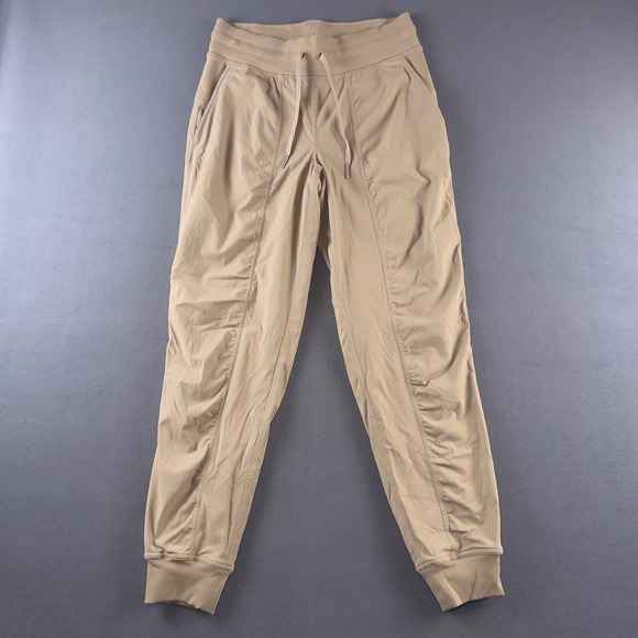 Lululemon Pants - Lululemon Dance Studio Mid-Rise Jogger Full Length Sheer Oak LW5ENPS Tan Size 6